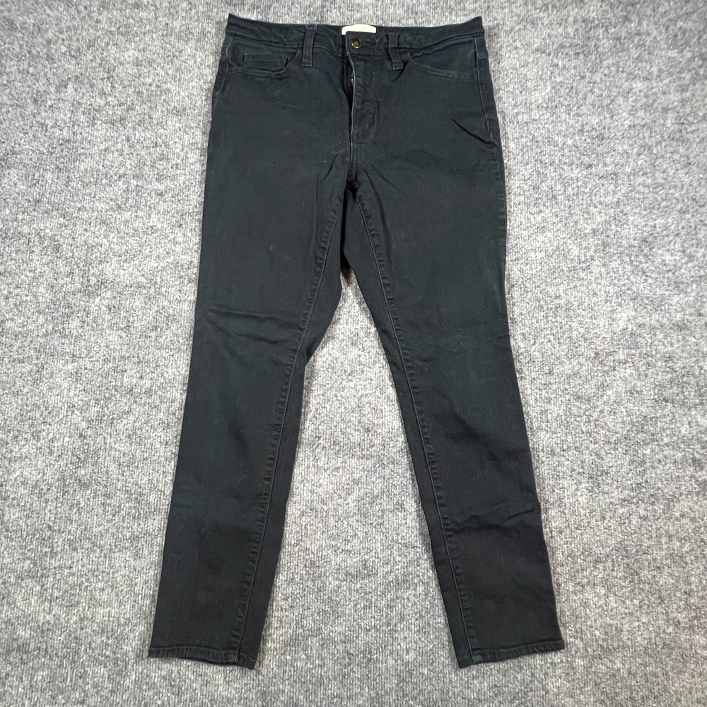 Universal Thread Skinny Jeans Womens 8x29 Black Cotton Stretch High Rise Zip Fly